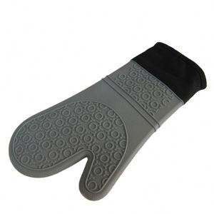 <b>Silicone</b> Oven Gloves with Fingers Quilted Cotton Lining <b>Silicone</b> Oven Mitts Customized - Product Image 6