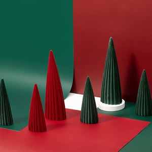 Custom Red/Green <b>Tree</b> Decor Desk Decoration <b>Christmas</b> Ornaments Luxury 10cm 30g - Product Image 3