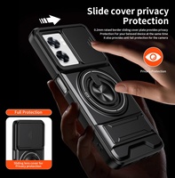 Coque de protection antichoc magnétique pour voiture avec fenêtre coulissante pour Oppo Realme 16T/C100x/C100i/16 Pro+/P4 Lite/Narzo Power/C83