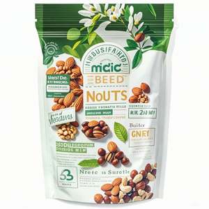 Sac à collation à fermeture éclair réutilisable personnalisé Trail Mix en vrac noix arachides noix de cajou Fruits pour aliments pour animaux de compagnie emballage de poche debout - Product Image 3