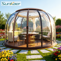 Nouveau design de maison dôme en polycarbonate personnalisée prix bon marché tente de gazebo à bulles transparente véranda en forme de dôme de jardin