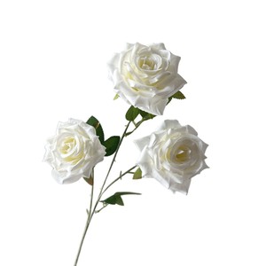 Flores Artificiales Timo, Rosa de Seda con 3 Cabezas, Decoración para Bodas, Accesorios de Fotografía, Decoración para el Hogar - Product Image 5