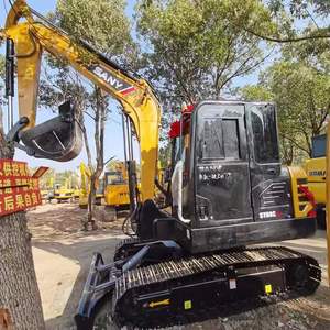 Mini-excavatrice sur chenilles SANY SY60C Pro d'occasion, 6 tonnes, peu d'heures de fonctionnement, au meilleur prix. Sany 60c, Sany 60, excavatrice en vente, 95% neuve. - Product Image 2
