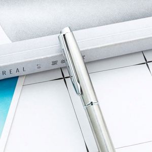 New 1.0Mm Stainless Steel Color Custom Logo Hotel & Bank Business Gift Twist-Action Metal Ballpoint <b>Pen</b> - Product Image 2