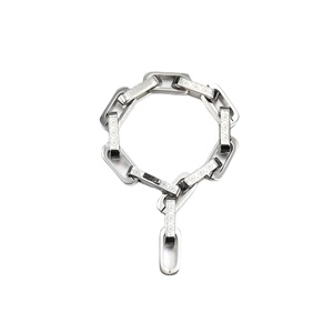 Craft Wolf Fashion Jewelry Vintage Silver coloratissimo 316L <span class=keywords><strong>bracciale</strong></span> in acciaio inossidabile inciso margherita cubano a maglie <span class=keywords><strong>bracciale</strong></span> a catena - Product Image 6