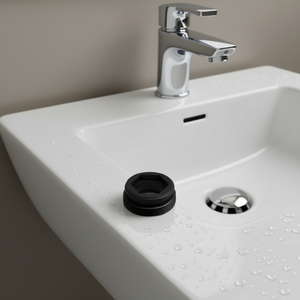 Adaptateur de robinet de lavabo noir ABS réducteur H 14 mm M22x1 x M24x1 - Product Image 3