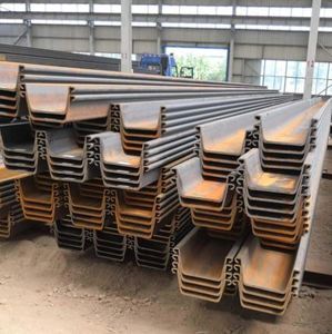 Palplanches en acier au carbone laminées à chaud Larsen S355GB de 6 m par pièce pour la construction de barrage fluvial et l'obstruction de l'eau - Product Image 5
