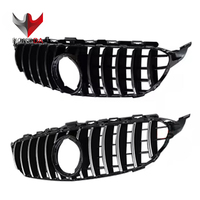 Grille C63 de haute qualité pour Mercedes Benz W205 modifiée en maille de calandre de pare-chocs avant 2016 C63 Black GT Style