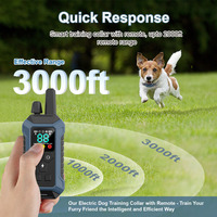 Elektronisches Smart-Halsband für Haustiere mit Fernbedienung, Wasserdichtes Schock-Trainingshalsband für Hunde