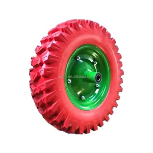 16 Inch 4.00-8 Pu Foam Wheel Barrow Tyre Wholesale Hand Trolley Wheels