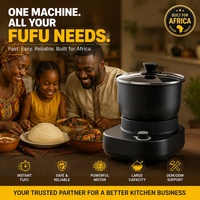 Machine à piler le Fufu électrique 5L 800W, piloir à igname, Nigeria Ghana, en acier inoxydable, automatique, pour la préparation de la semoule, robot culinaire domestique