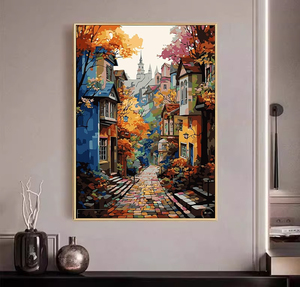 Giardino moderno mare casa sulla spiaggia con fiori paesaggi pittura acrilica da numeri per adulti digitale pittura ad olio eco-friendly - Product Image 5