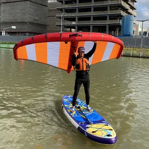 Placa de folha de surf, placa de aço inoxidável com asas do ce