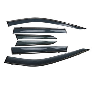 Injection avec garniture en acier fenêtre de voiture soleil pluie ombre visière bouclier abri protecteur pour NISSAN X-TRAIL 2021 - Product Image 2