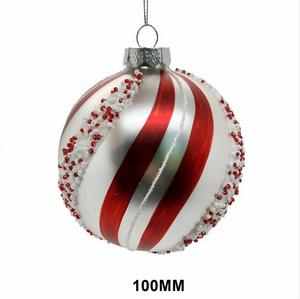 Figuritas de vidrio soplado a mano hechas a medida, adornos de Navidad, <span class=keywords><strong>Bola</strong></span> de Navidad pintada a mano personalizada, adorno, decoración de árbol - Product Image 4