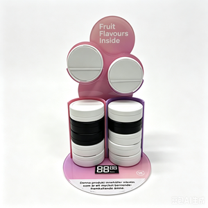 Prateleira de Exibição Personalizada em Acrílico para Bolsas de Snus com Cápsulas de Nicotina e Café - Product Image 1