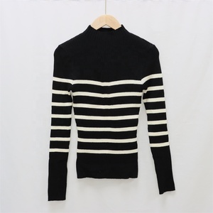 <span class=keywords><strong>Maglione</strong></span> da <span class=keywords><strong>Donna</strong></span> Personalizzato in Maglia a Coste a Righe con Collo a <span class=keywords><strong>Polo</strong></span> e Scollo a V, Maniche Lunghe, Anti-pilling, Casual Autunnale - Produttore - Product Image 4