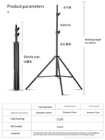 Tripod Tripod karbon kualitas terbaik dengan Tripod lampu layar proyektor