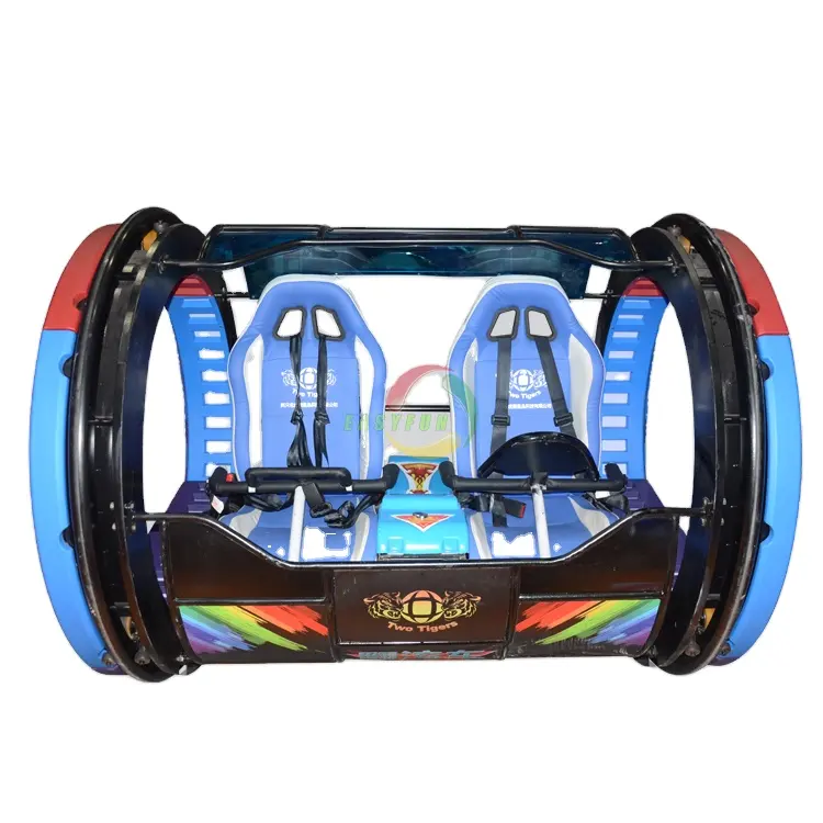 Hot Outdoor Kids Adult 2 Persoon Leswing Spel Gelukkig Rolling Auto Game Machine