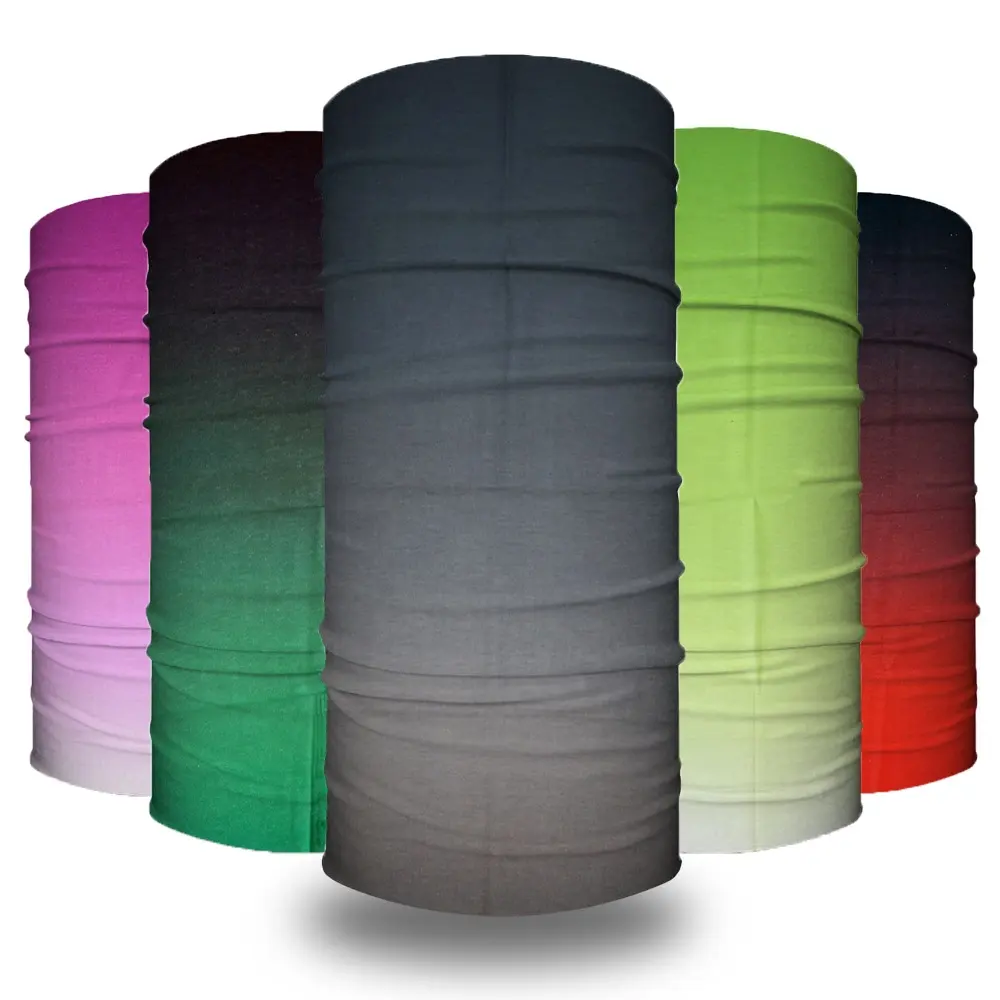 Commercio all'ingrosso Ombre Tie Dye Sfumatura di Colore Del Collo Del Tubo Senza Soluzione di Continuità In Microfibra Bandane Headwear