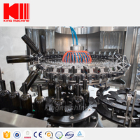 Machine automatique de remplissage et de capsulage de bouteilles en verre Trun-key pour eau vin whisky vodka liqueur
