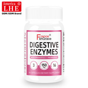 Suplemento de Enzimas Digestivas Múltiples Premium Personalizado, Prebióticos para Apoyar la Salud Digestiva, Cápsulas de Enzimas Digestivas - Product Image 1