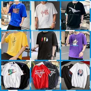 Áo thun nam cotton co giãn bán buôn, áo tập gym nam, áo thun nam kiểu xương cá, hàng tồn kho nhà máy, phong cách thường ngày - Product Image 3