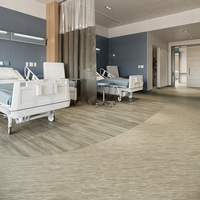Rollo de Suelo Vinílico de PVC Ecológico, Impermeable, Antideslizante, con Diseño de Madera para Cocina, Sala de Estar, Hoteles, Hospitales, Escuelas, Gimnasios, 5 Años de Garantía