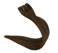 Extensions de cheveux Halo faciles à installer, lisses et ondulées, avec fil invisible réglable, clips de sécurité, construction sans couture