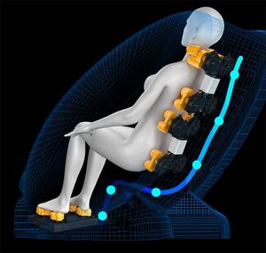 Silla de masaje de cuerpo completo 8D, eléctrica, sin gravedad, con rodillos para los pies - Product Image 5