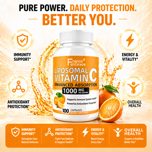 Fabricante de Suplementos de Vitamina C Liposomal al por Mayor, 1000 mg para Apoyo Antioxidante, 100 Cápsulas de Vitamina C Liposomal - Product Image 4