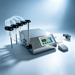 Máquina de Llenado de Líquidos de Cuatro Cabezales LT-G11D, Bomba Peristáltica, Llenadora de Botellas, Equipo de Llenado Cuantitativo para Líquidos de Baja Viscosidad - Product Image 1