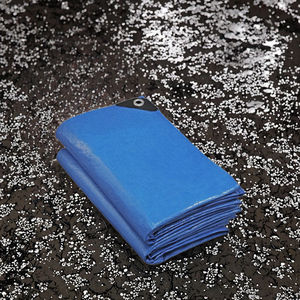 Bâche PVC bleue imperméable de haute qualité 10'x12' pour tentes de piscine, auvents et tissus industriels 100% polyester très résistants - Product Image 3