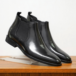 Bottes Chelsea pour hommes de style britannique 2025 en cuir <span class=keywords><strong>vintage</strong></span> avec grandes tailles 38-48 - Product Image 4