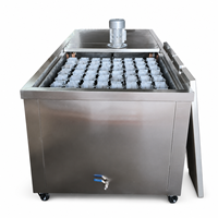 Machine à glace industrielle 1000 kg/24h, blocs de glace de 3 kg, équipement de fabrication de glace en acier inoxydable