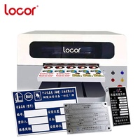 Locor-impresora uv led de cristal acrílico de alta calidad, tamaño A1/2/3, efecto 3d, etiquetas de metal, disco U, impresión directa