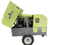 Compresseur d'air portable BESTRAND BT185 7 bars 185cfm 5m3/min à moteur diesel, prix de gros direct usine Chine