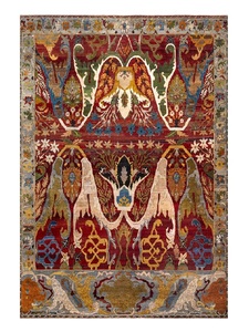 Custom Design Tibetan Wool Silk Carpet Hand Knotted Handmade Luxury Rug for Interior Decor Hospitality Residential & Commercial - Product Image 1
