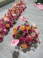 Arreglo Floral de Seda de Lujo, Profesional, de Alta Calidad y Duradero, para Decoración de Bodas, Conferencias, Mesas, Exposiciones y Ventanas