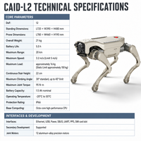 YY-CAID-L2 CAI Haustier-Hunde Vierbeiniger Roboter Elektronisches Spielzeug mit Visueller Erkennung 43,2V 300W Intelligenter Begleiter Bionische Hunde