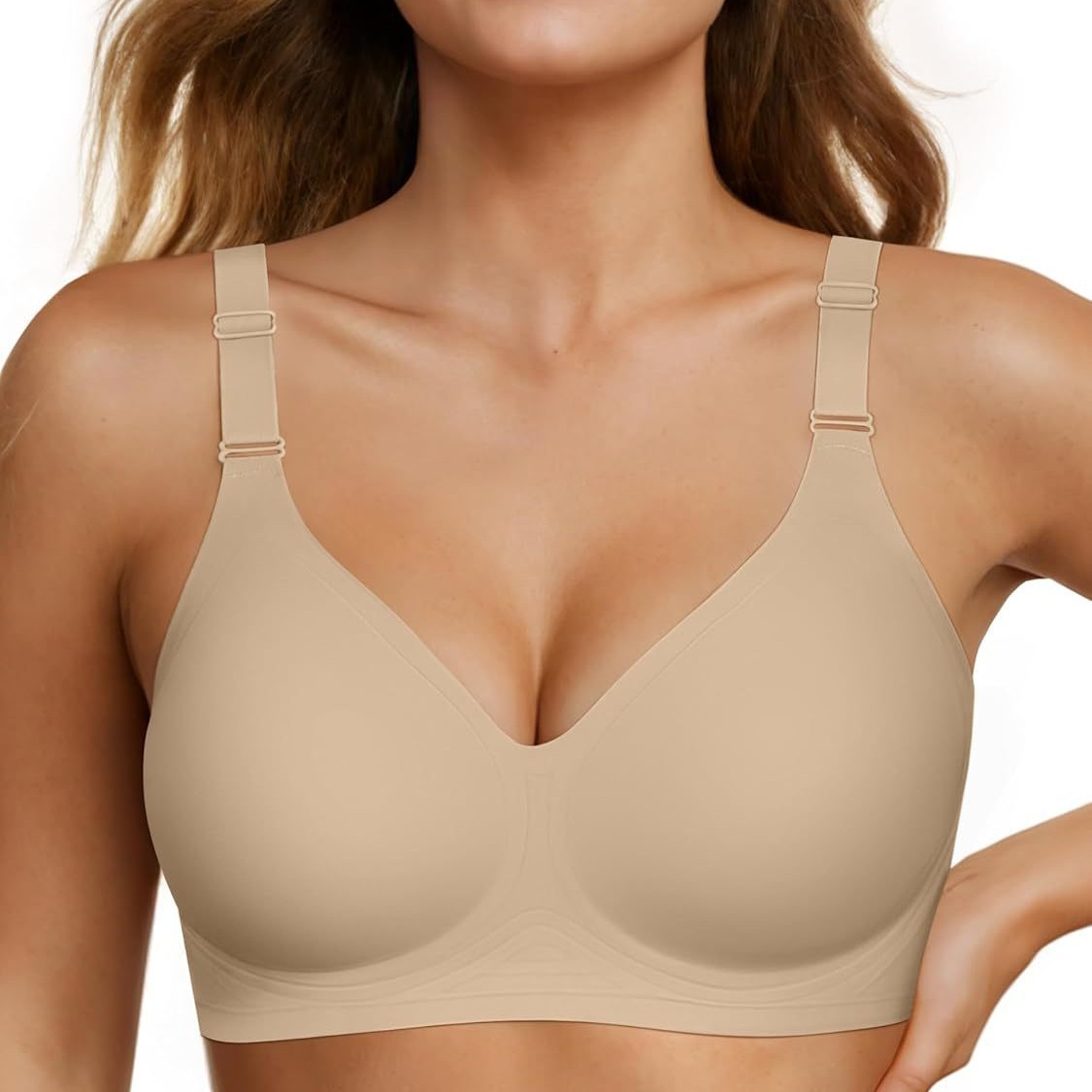 Womens Wireless Bras Push Up Support Full Coverage Bralettes No Underwire Bra Comfortable Everyday Seamless Tshirt Bras