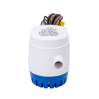 Pompe à eau de cale submersible automatique 12V MAMBAFLO MBDP1-02-G750 1100GPH avec interrupteur à flotteur automatique intégré – Nouveau modèle