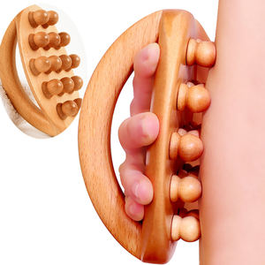 Harga pabrik alat Gua Sha grosir 14 manik-manik sikat kering untuk sikat pijat tubuh terapi pijat drainase limfatik - Product Image 1