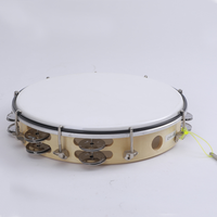 High Demand Export Nature Color Wood Tambourine Hand Drum Percussion Instrument Yongxin LTH10-16A