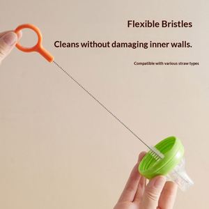 Long Manual Baby Pacifier and Cup <b>Cleaning</b> <b>Brush</b> with Fine Lengthening Design Model Yh002 Made in Shenzhen - Product Image 4