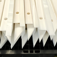 Bandes en polyéthylène blanc résistantes à l'usure, blocs coulissants UHMWPE, lames de grattoir, joints poreux, profilés usinés sur mesure par CNC