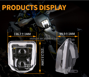 Ensemble de phares LED Morsun MS-22KMHW1621 pour moto <span class=keywords><strong>Enduro</strong></span> FE 250 350 450 FE 501 TE 250i 300i 2017-2022, accessoires d'éclairage - Product Image 2