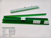 Ensemble de 4 supports de mahjong en acrylique vert émeraude de 20 pouces avec pousseurs magnétiques, jeu de luxe moderne pliable et portable, artisanat de qualité supérieure