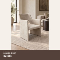 Fauteuil d'appoint moderne en tissu rembourré, siège unique, pour salon, coin lecture, hôtel
