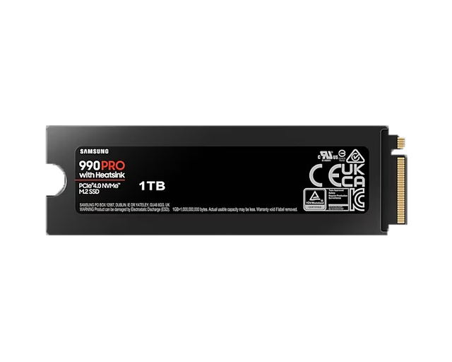 990 PRO with Heatsink NVMe M.2 PCIe 4.0 1TB 2TB SSD